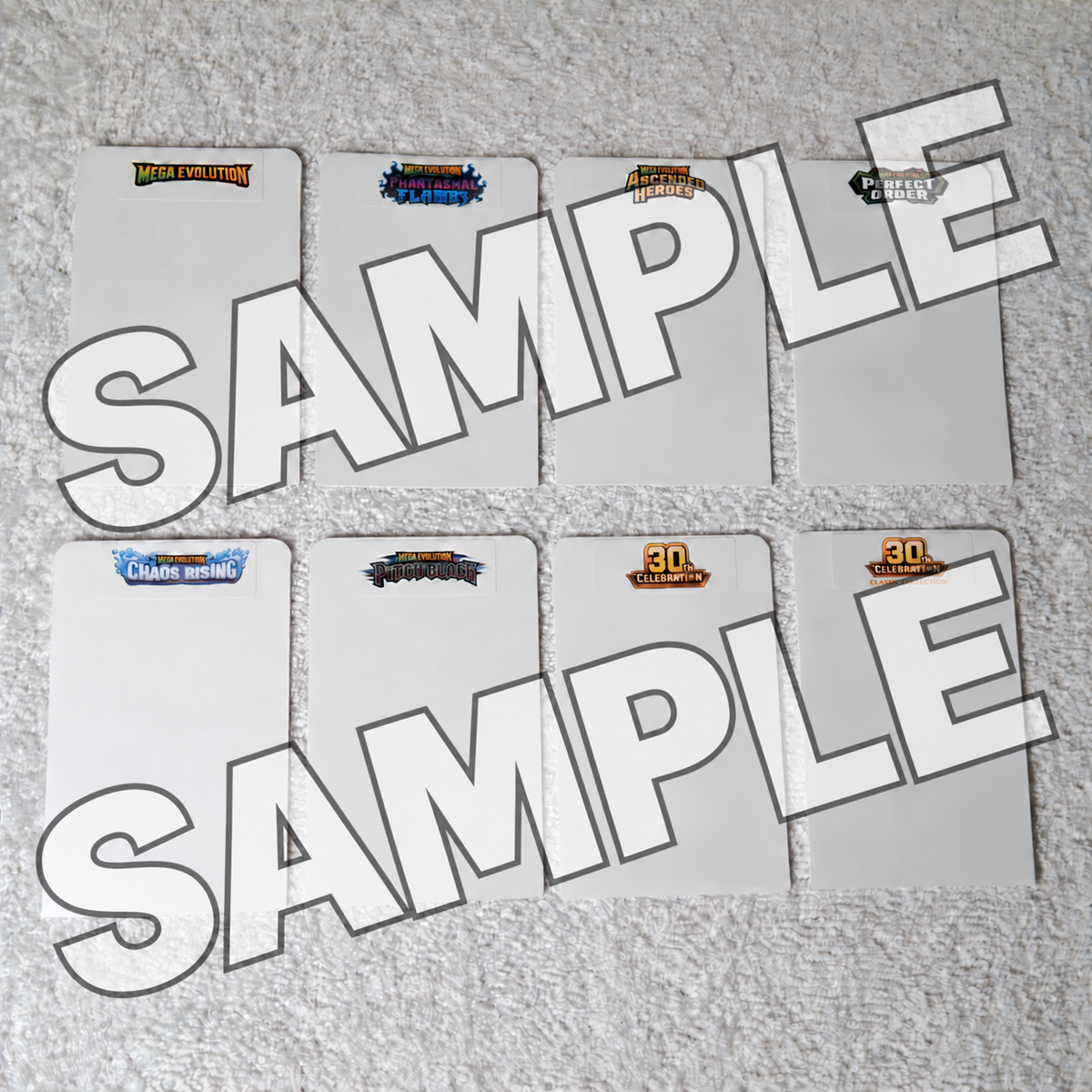 8 Pokemon Mega Evolutions Series Tall Card Dividers