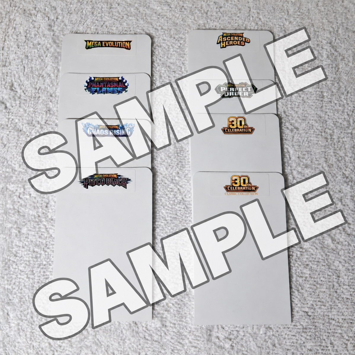 8 Pokemon Mega Evolutions Series Tall Card Dividers